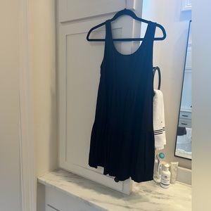La collection black linen sundress